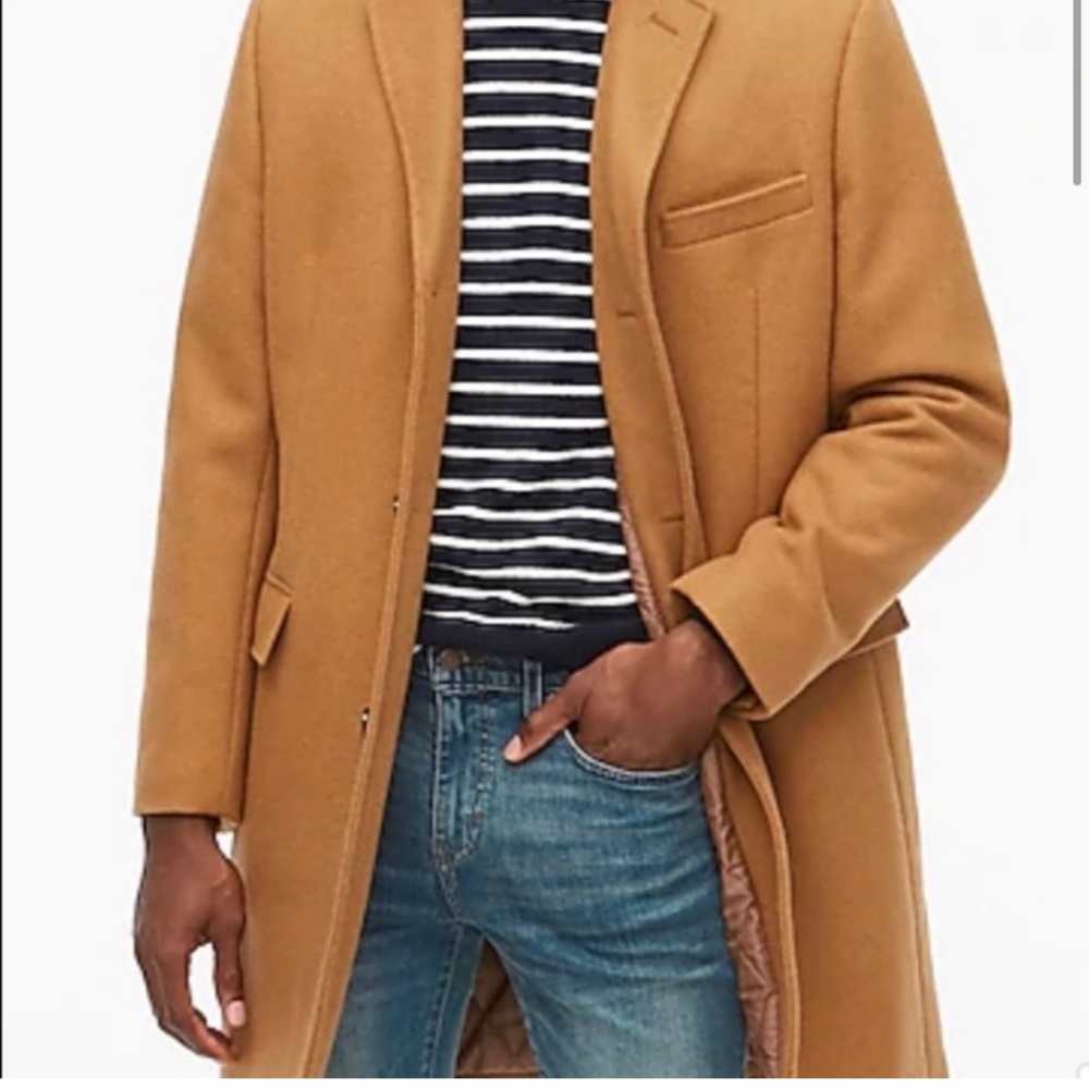 Men’s size 40 J.Crew Thompson Dress Overcoat. Camel color.